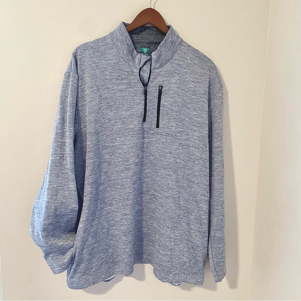 Pro Tour Golf Gray 3/4 Zip Pullover Size XXL